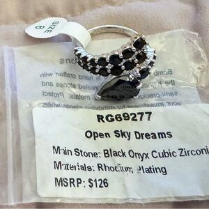 Open Sky Dreams Black Onyx Ring